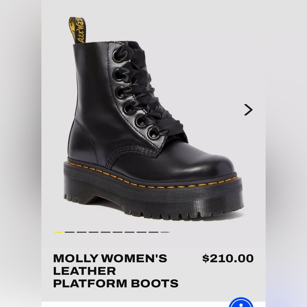 Dr martens Molly leather platform boots